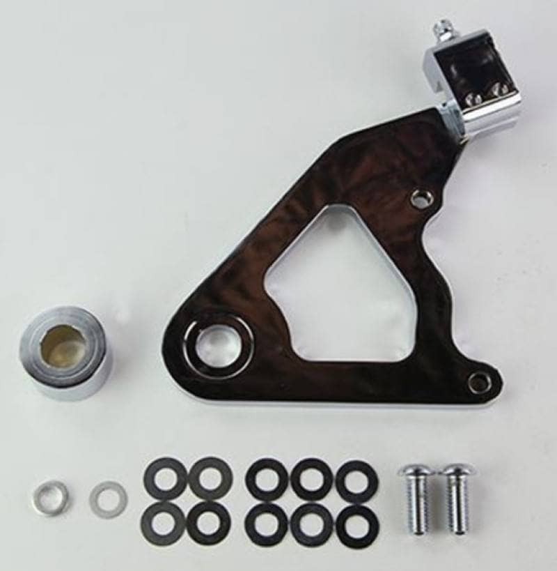 Kies-Motorsports Wilwood Wilwood Caliper Mounting Kit Chrome w/Bracket GP310 2000-Present Softail