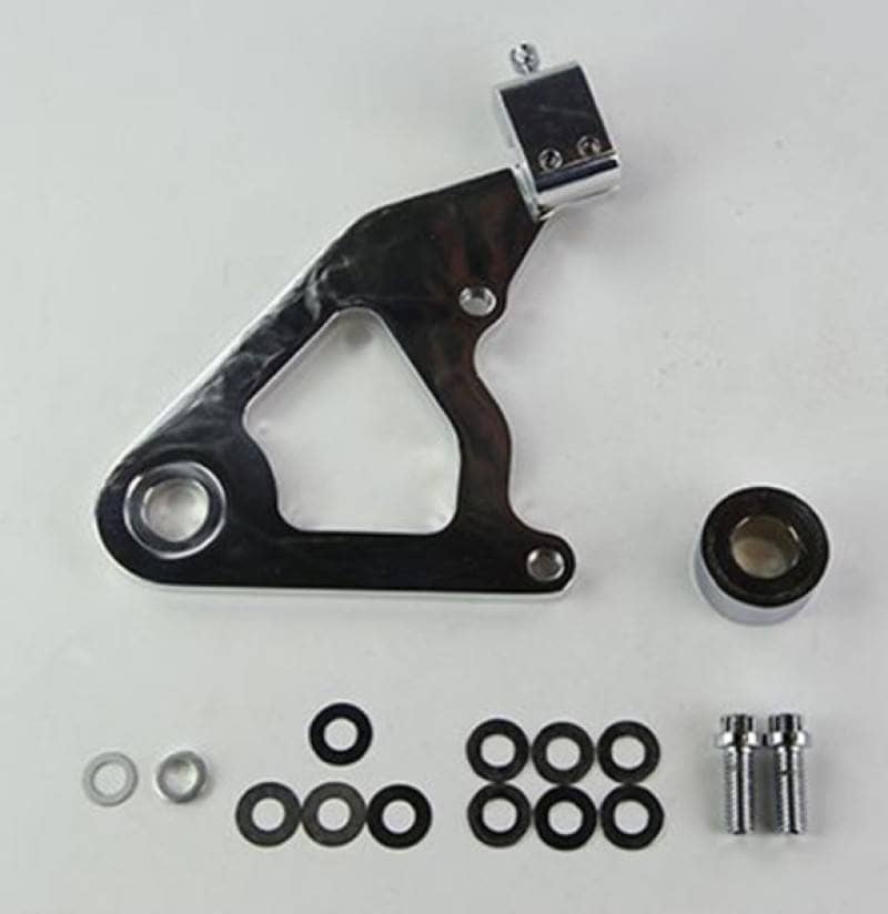 Kies-Motorsports Wilwood Wilwood Caliper Mounting Kit Polished w/Bracket GP310 2000-Present Softail