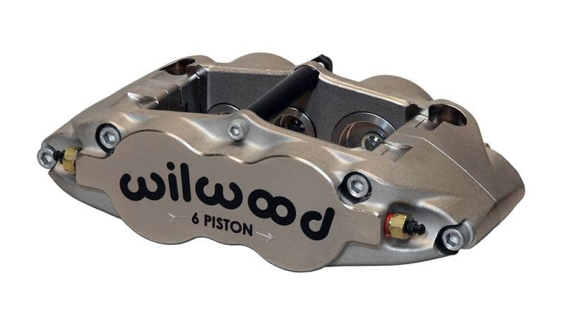 Kies-Motorsports Wilwood Wilwood Caliper-Narrow Superlite 6R-ST-L/H - Nickel 1.62/1.12/1.12in Pistons 1.10in Disc