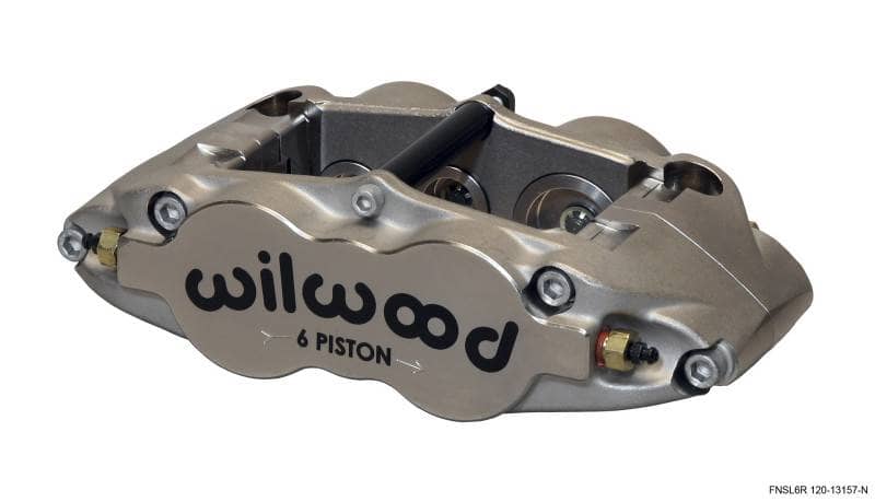 Kies-Motorsports Wilwood Wilwood Caliper-Narrow Superlite 6R-ST-R/H - Nickel 1.62/1.12/1.12in Pistons 1.10in Disc