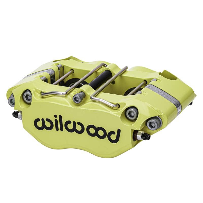 Kies-Motorsports Wilwood Wilwood caliper ndpr-p 1.12/1.12 .810 rotor 4.75 MT W/BRIDGE bolt yellow
