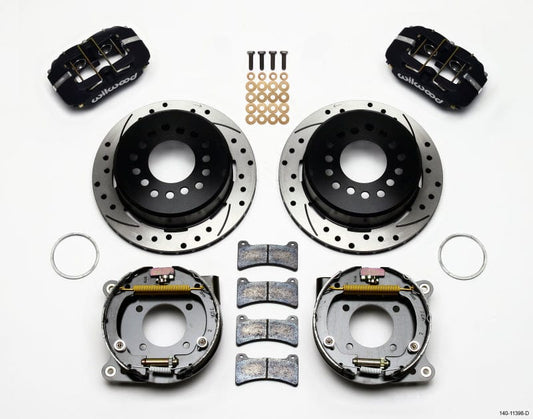 Kies-Motorsports Wilwood Wilwood Dynapro Low-Profile 11.00in P-Brake Kit Drilled Chevy 12 Bolt 2.75in Off w/ C-Clips