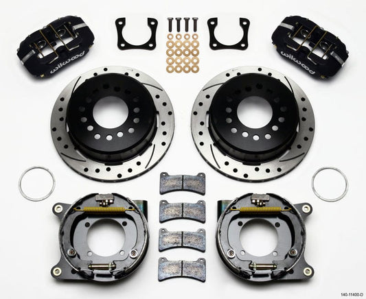 Kies-Motorsports Wilwood Wilwood Dynapro Low-Profile 11.00in P-Brake Kit Drilled Chevy 12 Bolt Spcl 2.81in Off Stag Mount
