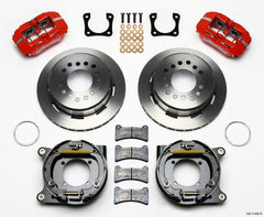 Kies-Motorsports Wilwood Wilwood Dynapro Low-Profile 11.00in P-Brake Kit - Red Chevy 12 Bolt Spcl 2.81in Off Stag Mount