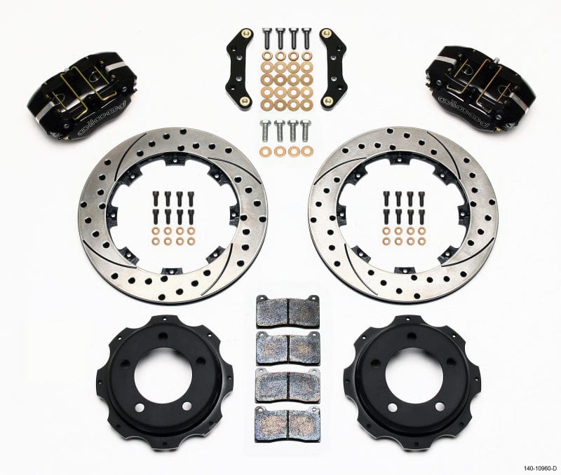 Kies-Motorsports Wilwood Wilwood Dynapro Rear Kit 12.19in Drilled Backdraft Cobra (BMW E36 Based)