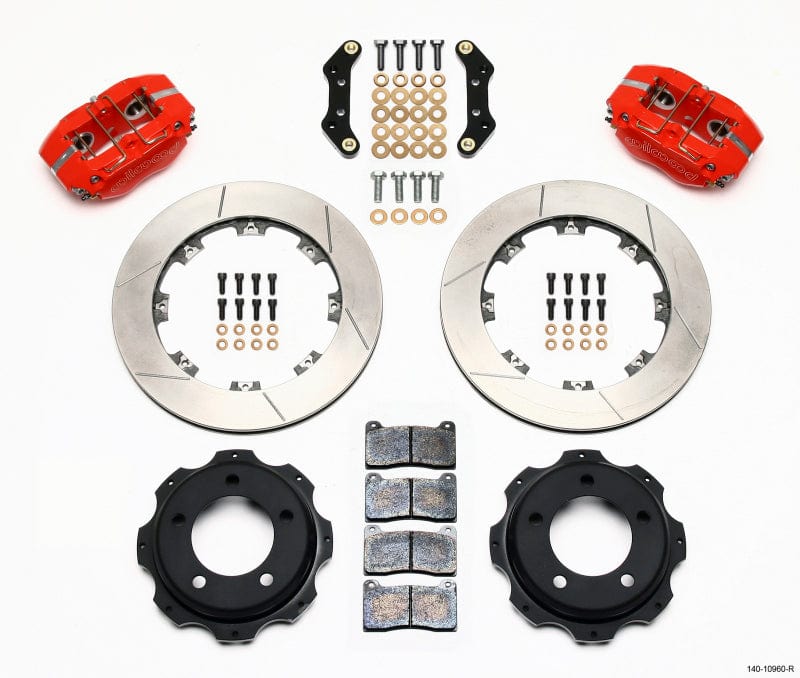 Kies-Motorsports Wilwood Wilwood Dynapro Rear Kit 12.19in Red Backdraft Cobra (BMW E36 Based) Main image