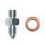 Kies-Motorsports Wilwood Wilwood fitting kit M/C outlet straight -3 to 3/8-24 male W/CRUSH washer