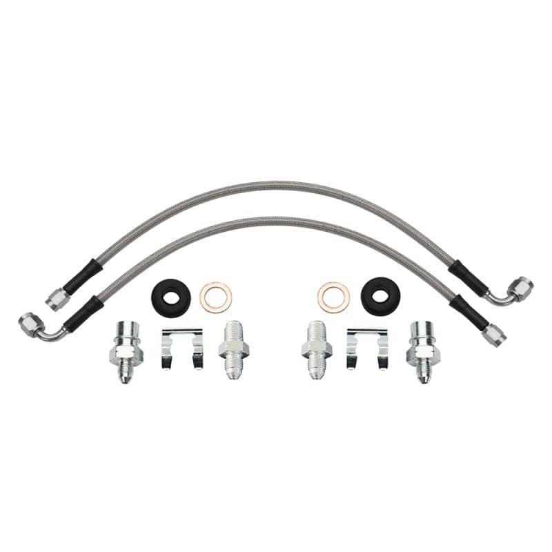 Kies-Motorsports Wilwood Wilwood flexline kit 16IN. 90 deg -3 male to M10-1.0 BF M10-1.0 banjo