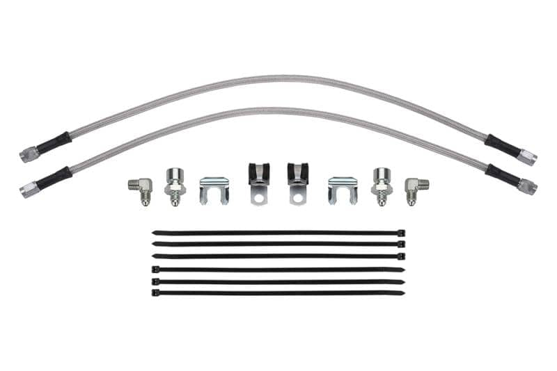 Kies-Motorsports Wilwood Wilwood flexline kit 22IN. M10X1.50 IF to 90 deg 1/8-27 NPT