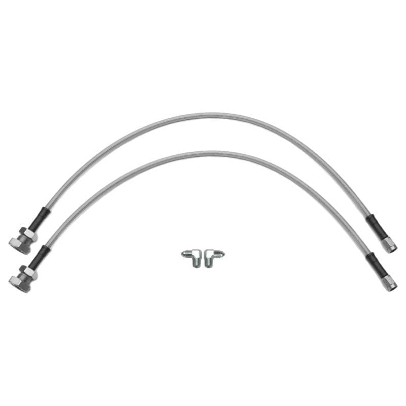 Kies-Motorsports Wilwood Wilwood flexline kit 24IN 3/8-24 to 90 deg with 5/8-26 male thread bulkhead