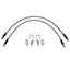 Kies-Motorsports Wilwood Wilwood flexline kit 25IN OAL M10X1.0 BF 45 deg 1/8-27 NPT