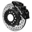 Kies-Motorsports Wilwood Wilwood Ford Mustang II Dynapro Front Brake Kit w/ 12.19in Drilled & Slotted Rotor - Black