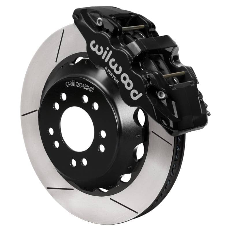 Kies-Motorsports Wilwood Wilwood Ford Mustang II Ford Aero6 Front Brake Kit w/ 14.00in Slotted Rotor - Black