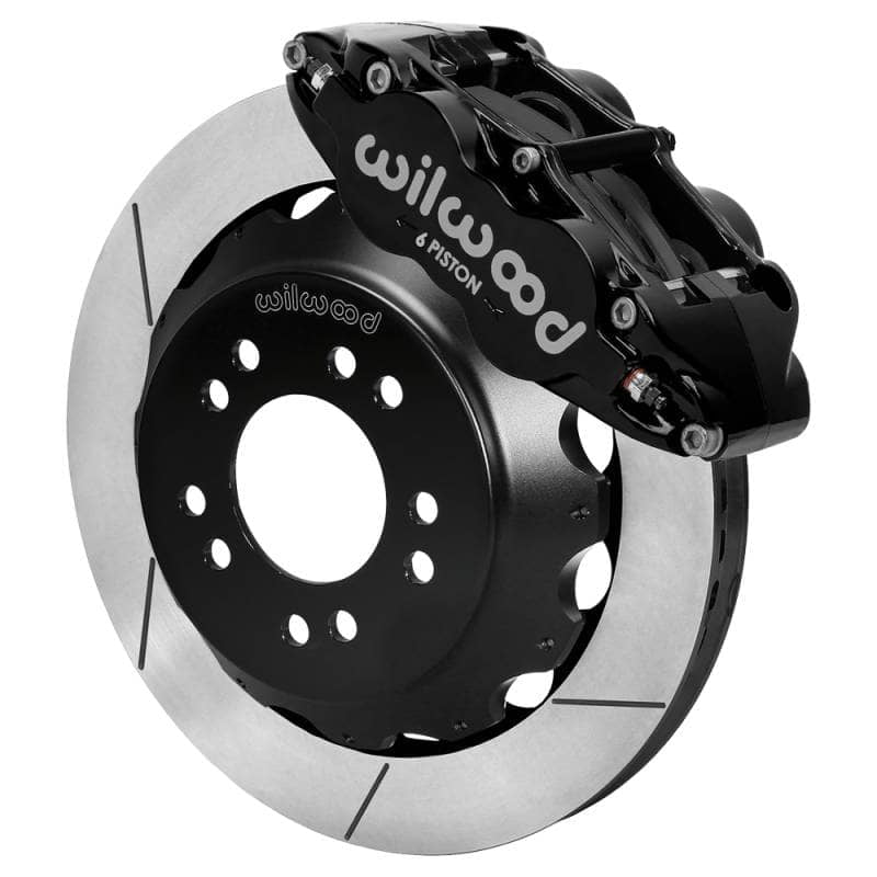 Kies-Motorsports Wilwood Wilwood Ford Mustang II Ford Narrow Superlite 6 Front Brake Kit w/ 12.88in Slotted Rotor - Black