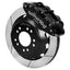 Kies-Motorsports Wilwood Wilwood Ford Mustang II Ford Narrow Superlite 6 Front Brake Kit w/ 12.88in Slotted Rotor - Black