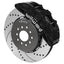 Kies-Motorsports Wilwood Wilwood Ford Mustang II Ford SX6R Front Brake Kit w/ 15.00in Drilled & Slotted Rotor - Black