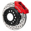 Kies-Motorsports Wilwood Wilwood Ford Mustang II Forged Dynalite Front Brake Kit w/ 11.38in Drilled & Slotted Rotor - Red