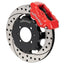 Kies-Motorsports Wilwood Wilwood Forged Dynalite Front Hat Kit 11.75in SRP Drilled/Slotted Rotor Red Caliper 90-05 Miata