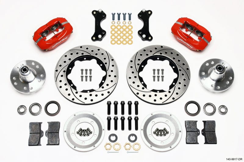Kies-Motorsports Wilwood Wilwood Forged Dynalite Front Kit 11.00in Drilled-Red WWE ProSpindle