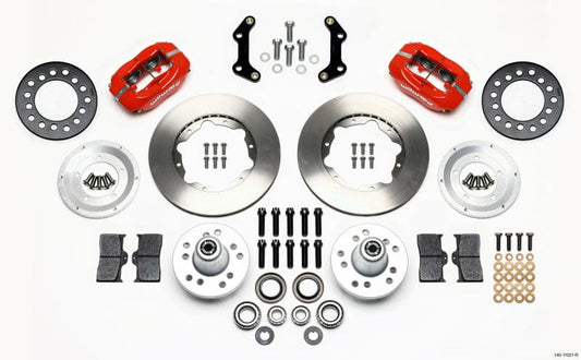 Kies-Motorsports Wilwood Wilwood Forged Dynalite Front Kit 11.00in Red 70-72 CDP B & E Body-Disc