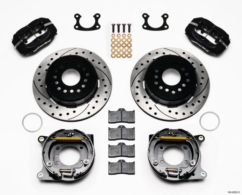 Kies-Motorsports Wilwood Wilwood Forged Dynalite P/S Park Brake Kit Drilled Small Ford 2.50in Offset