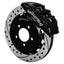 Kies-Motorsports Wilwood Wilwood Forged Dynapro 6 Front Big Brake Kit - 12.88 x 1.00 Drilled & Slotted - Black