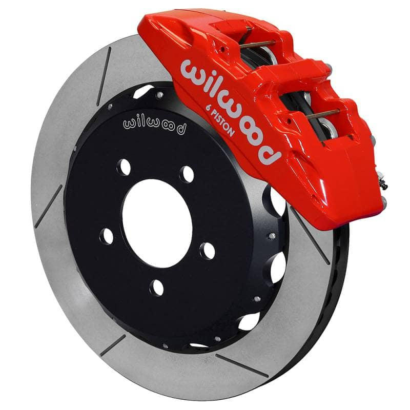 Kies-Motorsports Wilwood Wilwood Forged Dynapro 6 Front Big Brake Kit - 12.88 x 1.00 Slotted - Red