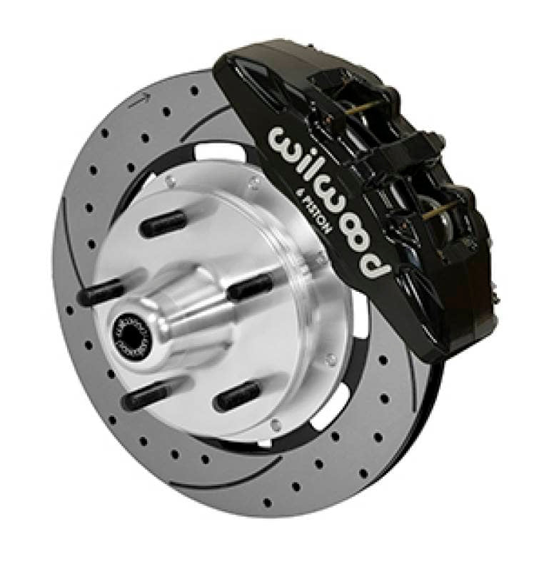 Kies-Motorsports Wilwood Wilwood Forged Dynapro Big Brake Kit - 5x5 Hub/12.19in Drilled & Slotted Rotor/ Black Caliper- Front