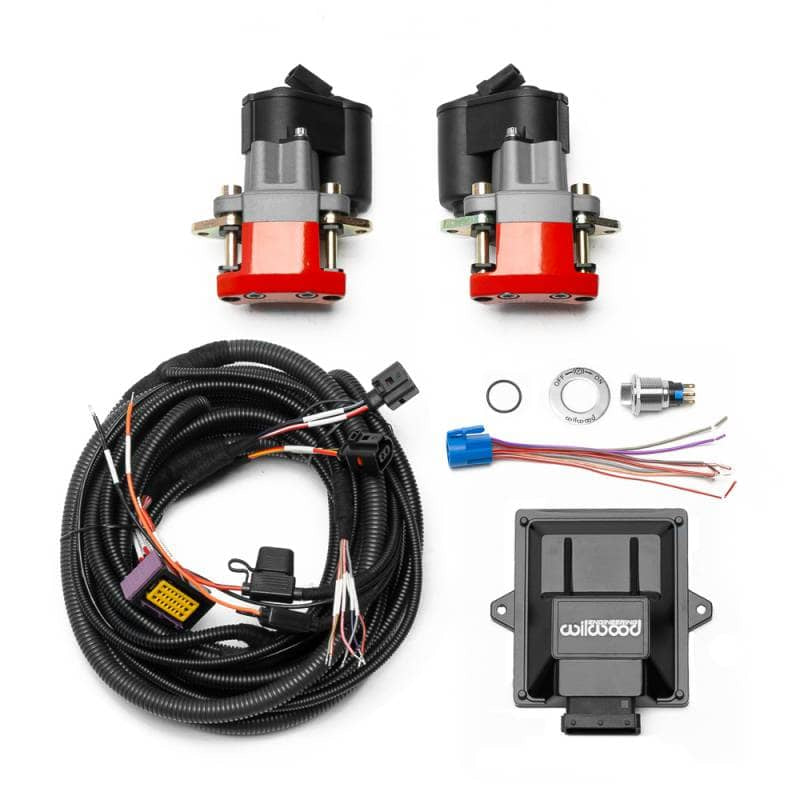 Kies-Motorsports Wilwood Wilwood kit caliper EPB .62 rotor red W/SWITCH harness controller