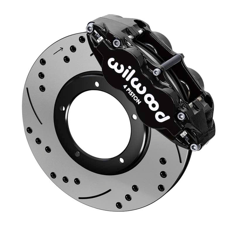 Kies-Motorsports Wilwood Wilwood kit front FNSL4R PORS 911 1984- 89 3.5 MT 11.10X.95 rotor SRP black W/LINES Main image