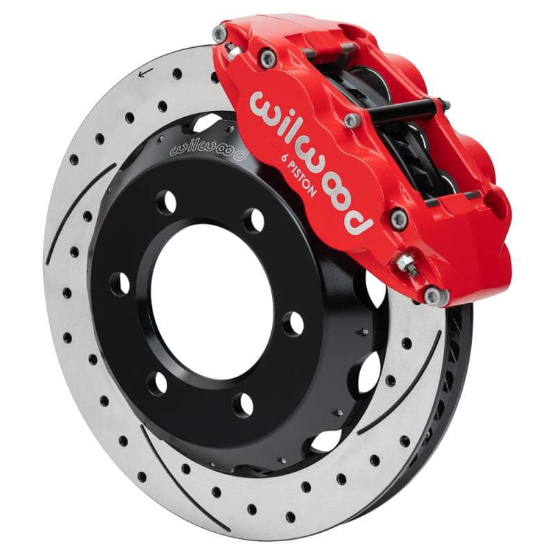 Kies-Motorsports Wilwood Wilwood kit front FNSL6R blazer 1971-91 12.88 rotor 6 lug SRP red