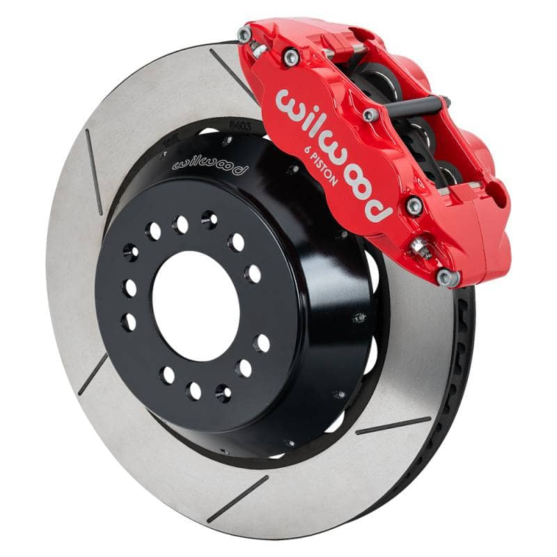 Kies-Motorsports Wilwood Wilwood kit front fnslr wwe 2IN. drop alum pro spindle 14.00 rotor GT red