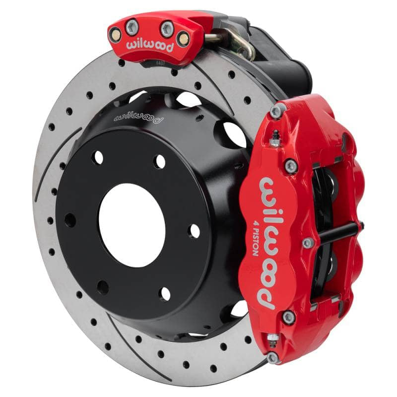 Kies-Motorsports Wilwood Wilwood kit rear EPB FNSL4R big ford new style 2.50 offset 12.88 rotor 6 lug SRP red