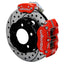 Kies-Motorsports Wilwood Wilwood kit rear FFR DPR/MC4 IRS 8.8 t-bird 11.00X.81 W/LINES SRP red