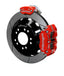 Kies-Motorsports Wilwood Wilwood kit rear FFR DPR/MC4 IRS 8.8 t-bird 12.88X.81 GT W/LINES red