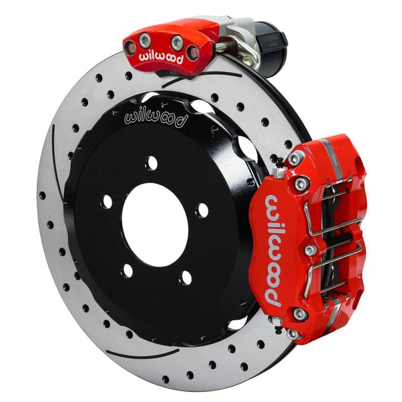 Kies-Motorsports Wilwood Wilwood kit rear FFR NDPR/EPB IRS 2015 mustang 12.88 rotor SRP W/LINES red