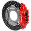 Kies-Motorsports Wilwood Wilwood kit rear UTV polaris rzr xp turbo 2016-21 11.25 rotor drilled red