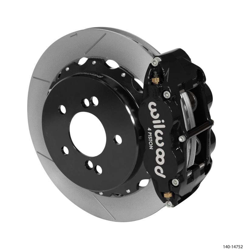 Kies-Motorsports Wilwood Wilwood Narrow Superlite 4R Rear Kit 12.88in Slotted Black 00-06 BMW M3 E46 Main image