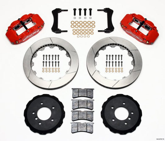 Kies-Motorsports Wilwood Wilwood Narrow Superlite 6R Front Hat Kit 13.06in Red E36 BMW M3