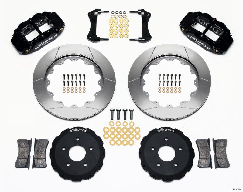 Kies-Motorsports Wilwood Wilwood Narrow Superlite 6R Front Hat Kit 14.00in Backdraft Cobra (BMW E36 Based) Main image
