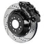 Kies-Motorsports Wilwood Wilwood Narrow Superlite 6R Front Kit 14.00in Drilled & Slotted Rotors - Black