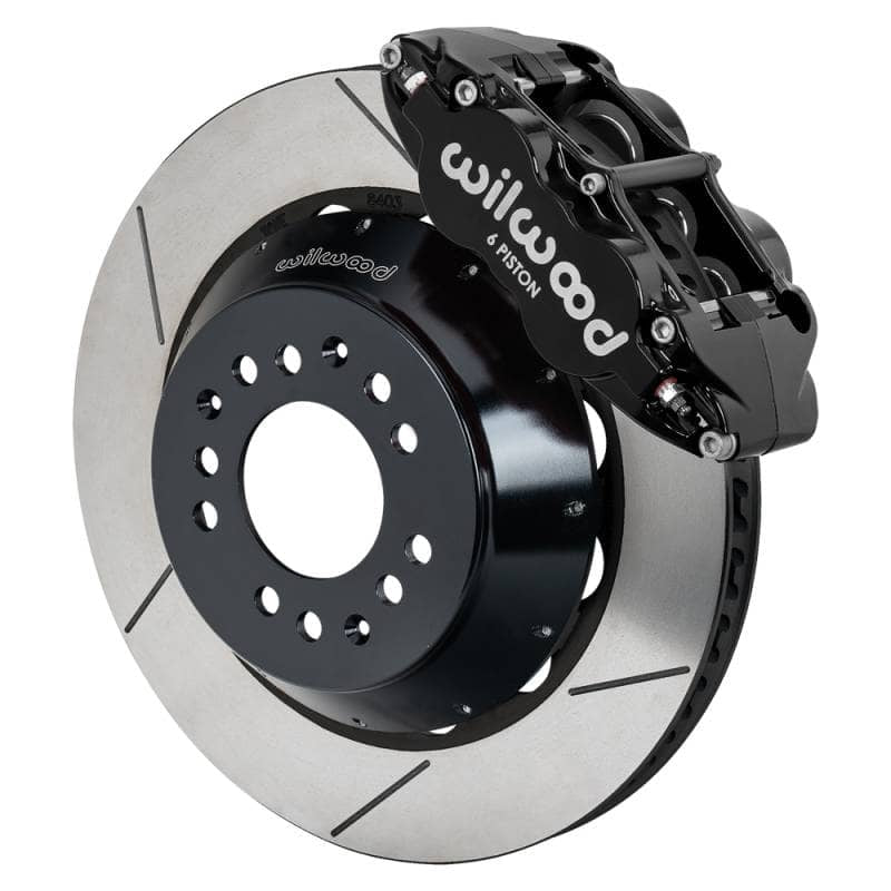 Kies-Motorsports Wilwood Wilwood Narrow Superlite 6R Front Kit 14.00in Slotted Rotors - Black