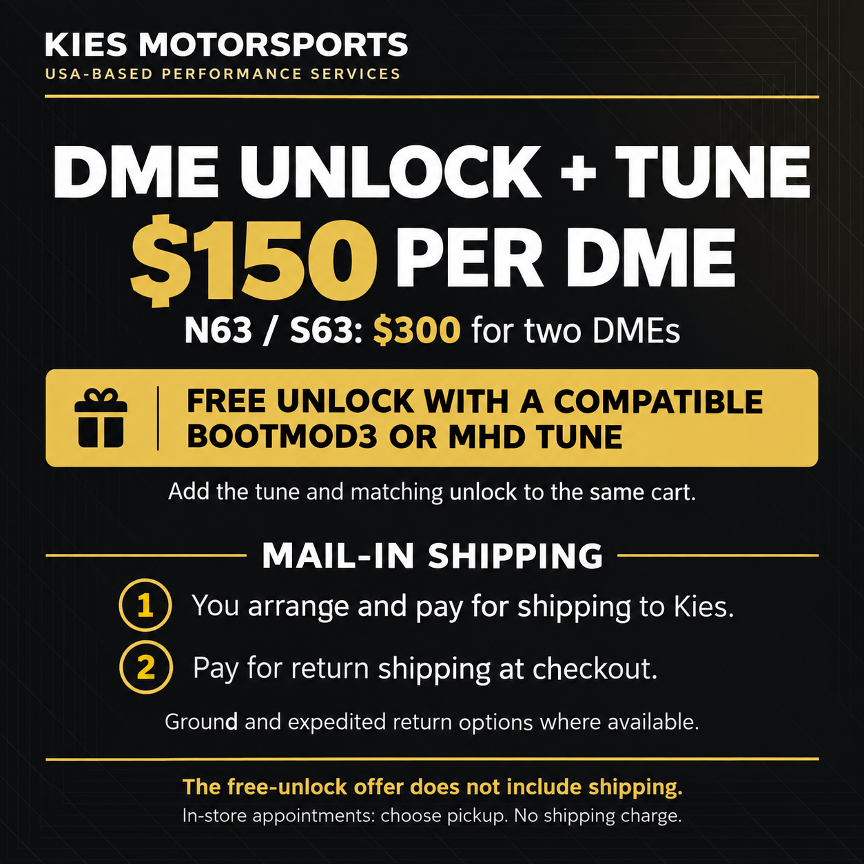 USA DME Unlock Service JUNE 2020+ and Newer (B46, B48, B58, S58, N63, & S63) Secondary image