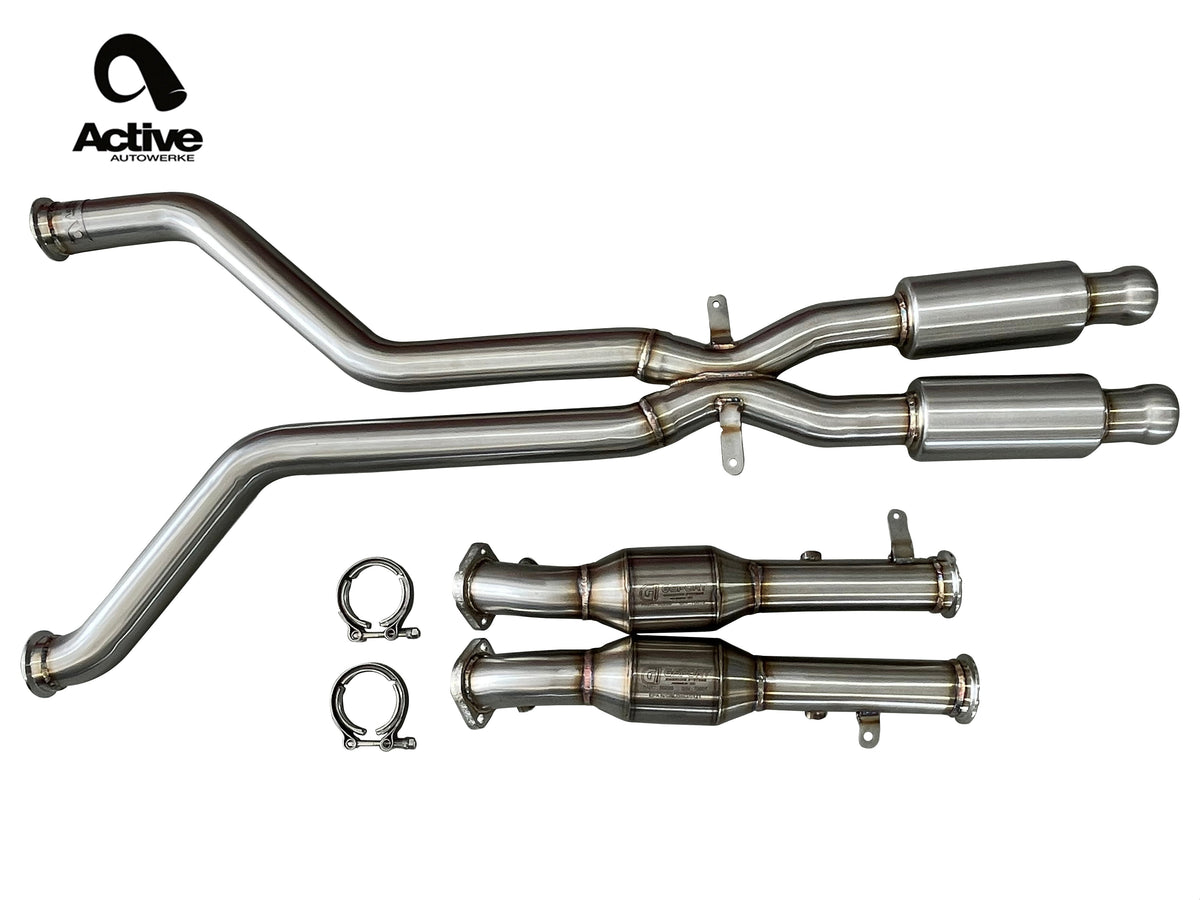 Active Autowerke E9X M3 Signature X Pipe with Active AFlow Super High Flow Cats Main image